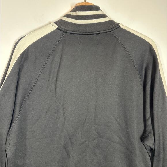 Polo Ralph Lauren Men’s XL Track Jacket Black Stripes Crest Logo Two-Way Zip - Picture 9 of 13